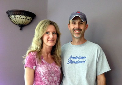 Image of Residential Heating & Cooling owners Paul and Sarah Hoover
